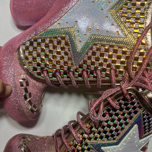 Irregular choice star platform boots milovat size 37 size US 6 pink Shoes cute - Picture 15 of 16